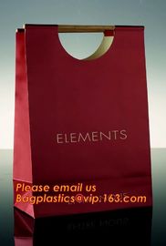 luxury paper carrier bag wholesale paper bags with handle, decorative luxury recyclable fashion paper bags with your own