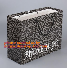 Luxury reusable sturdy screen printing carrier paper bag for shopping,luxury carrier paper bag with plastic handle & riv