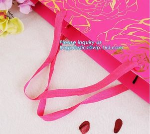 personalized custom paper hair extension carrier shopping bag luxury party wholesale gift bagsPremium Quality Custom Siz