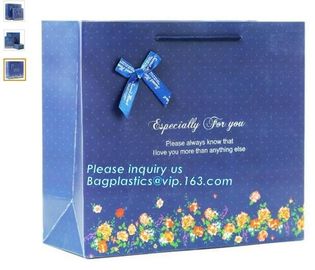 Luxury Paper Carrier Bag for Suit,Luxury Printed Paper Carrier Bag For Cosmetic,recyclable custom logo luxury paper carr