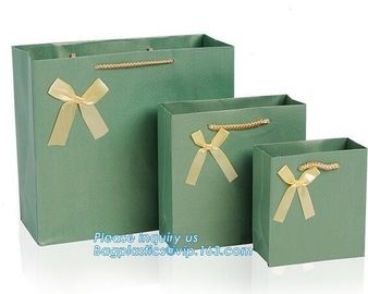 Waterproof Luxury Christmas Raw Materials Of Making Paper Carrier Gift Bag with Twisted Handle，Factory Promotional Small