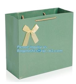 Waterproof Luxury Christmas Raw Materials Of Making Paper Carrier Gift Bag with Twisted Handle，Factory Promotional Small