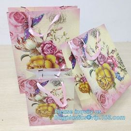 Waterproof Luxury Christmas Raw Materials Of Making Paper Carrier Gift Bag with Twisted Handle，Factory Promotional Small