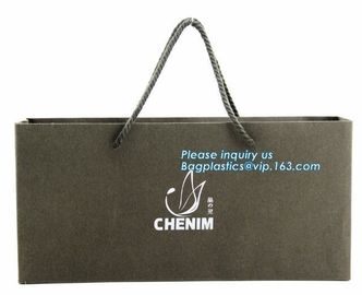 China Wholesale Custom Logo kraft paper bag, White Kraft Paper Shopping Bag, Luxury Printed Packaging Paper Gift Bag
