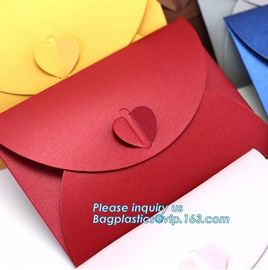 Matt colorful card paper envelope A4 A5 B5 C5 C6 A3 size with custom logo printing color foil rose gold stamping silver