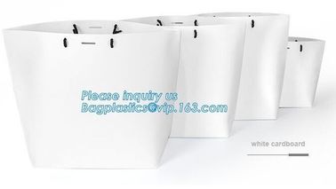 New Luxury Shopping Paper Bag for Cloth/cheap white paper bag with logo printing,UV spot shine paper carrier bag shoppin