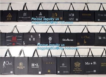 Customized Cut Printed Coated Paper Shopping Bag with Matt Lamination,rope handle custom logo printed white paper bag