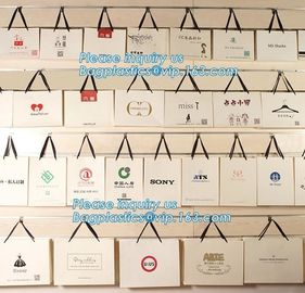 Customized Cut Printed Coated Paper Shopping Bag with Matt Lamination,rope handle custom logo printed white paper bag