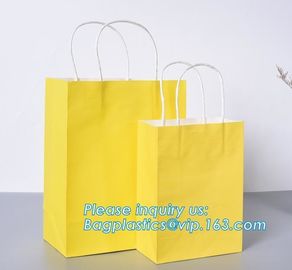 Design Luxury Brown Kraft Paper Shopping Bag With Handle,Customized Green Printed Paper Shopping Bag With Logo Custom