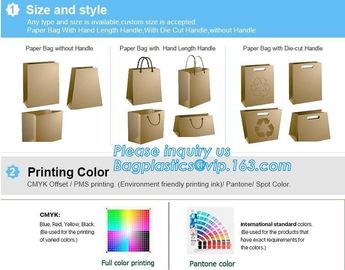 Laudry kraft bags, clothes bags, pack Recycled brown kraft paper bag twisted handles shopping packaging kraft paper bag