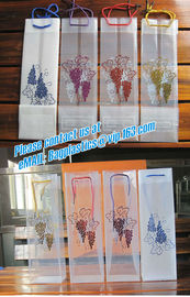 Semitransparent PVC Plastic Tote Bag Environmental PP Packing Gift Bag,fashion transparent PP plastic handle bag with UV