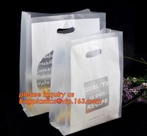 100% Biodegradable Hdpe/Ldpe Die Cut Patch Handle Personalized Color Printed Custom Plastic Shopping Bags bagease bagpla