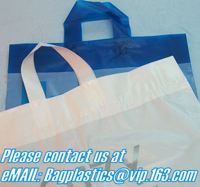 Promotion soft loop handle plastic bag produced by shanghai manufacturer,Foldable 100% Original PE Soft Loop Handle Plas