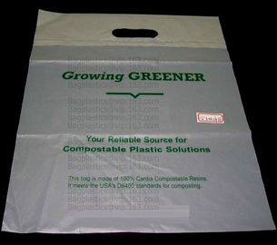 Compostable biodegradable poly plastic black gold die cut handle shopping packaging bag with custom logo PLA PBAT PACK