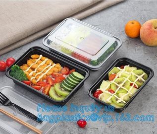 Meal Prep Containers Free Sample Bento Lunch Box Biodegradable Food Container Plastic Wheat Straw Lunch Box bagplastics