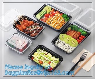 Meal Prep Containers Free Sample Bento Lunch Box Biodegradable Food Container Plastic Wheat Straw Lunch Box bagplastics