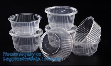 6" Plastic Clear Round Food Serving Bowl,Wholesale Cheap Eco-friendly Food Grade PP Reusable Plastic Bowl bagease pac