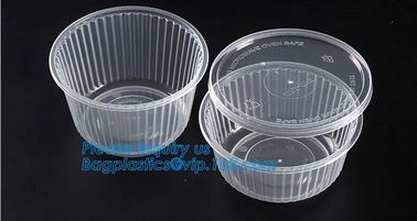 6" Plastic Clear Round Food Serving Bowl,Wholesale Cheap Eco-friendly Food Grade PP Reusable Plastic Bowl bagease pac