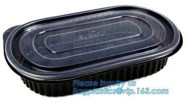 OEM and ODM custom plastic 2100ml pp 4 compartment plastic food box,disposable food container, plastic plate, plastic cu