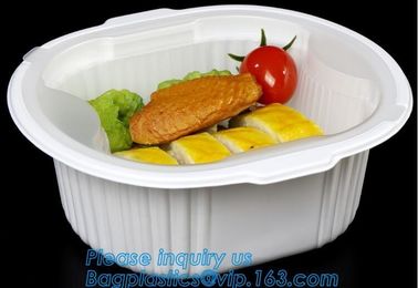 Healthy Plastic Food Storage Box from Freezer to Microwave,lunch box 2 compartment hot microwave food container bagease