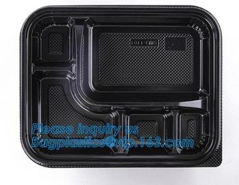 clear blister clamshell plastic raspberry containers,lunch box 4 compartment PP Blister pack Food Containers Disposable