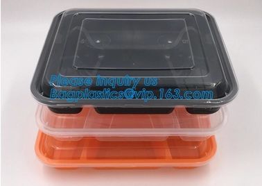 White Round Plastic PP Food container bento box heated disposable microwave lunch box,food bento storoage box bagease pa