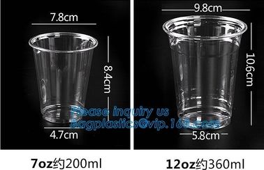 Elegant Shape Drinking Straw Promotional Cups With Straws Single Wall Plastic Cup,double wall custom plastic cups no min