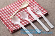6" PS Disposable Plastic Forks Spoons Knives Western Cultery Sets in Restaurants and Kitchens 48 pcs pink plastic cutler