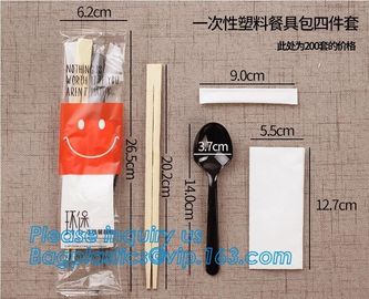 High quality New designed Cheap Disposable Plastic cutlery Sets(plastic knife spoon fork packs) chopsticks,cutlery set,