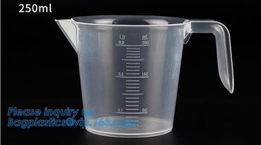 1L Clear measurement glass graduated cylinder jug for labor usage 200ml/400ml/900ml single wall water graduate measuring