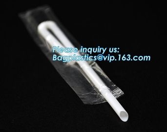 Individual Packed 100% Biodegradable Non Plastic Drinking Straw PLA Straw,5mm flexible Biodegradable PLA Drinking Straws