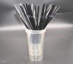 Bio degradable corn starch PLA plastic straws,Disposable hard black long PLA plastic drinking straw,PLA Plastic Biodegra