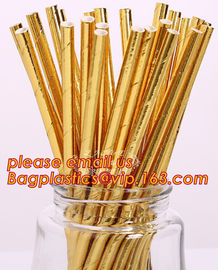 biodegradable gold stamping paper straw,colour disposable wholesale drinking biodegradable paper straw bagplastics pac