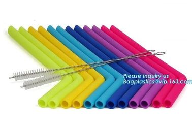 reusable drinking straws individual wrapped drinking straws silicone funny drinking straws,BPA Free Soft Reusable Drinki