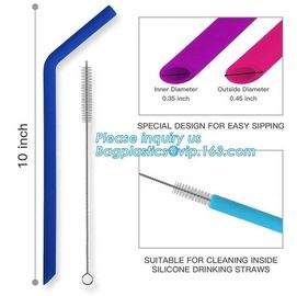 reusable drinking straws individual wrapped drinking straws silicone funny drinking straws,BPA Free Soft Reusable Drinki