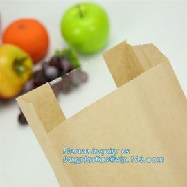 China factory custom printed paper bread bags,Food grade custom made kraft paper stick bread bags with window, limited