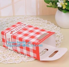 Printed Customised Craft Kraft Wedding Waterproof Cakes Shopping Bread Food Paper Gift Bag,OEM Factory food grade white