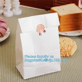 Cheap customized cute bread coffee kraft paper bag craft paper bags for gift,Food grade christmas bread bag,hot sale pap