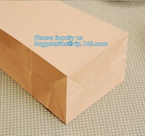 Cheap customized cute bread coffee kraft paper bag craft paper bags for gift,Food grade christmas bread bag,hot sale pap