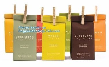 ECO Friendly Bread Paper Bag/Snack Food Packaging/Brown Kraft Paper Bags,Print Logo Cloth Foods Bread Packaging Brown Kr