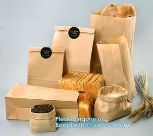 pot 60g 70g kraft paper food packaging bakery bread bag food kraft paper bag greaseproof snack bread brown kraft paper b