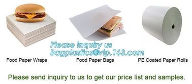 Food paper wraps, food paper bags,pe coated paper rolls, sandwich paper,hot dog paper,french fired paper,lunch wrap,deli