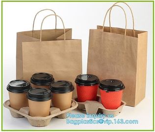 kraft paper shopping bag with cotton handle,Brown Kraft Paper Bags For Shopping Merchandise Party Gift Bags, bagease pac