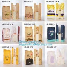 FDA food grade custom printed clear plastic bread bags,Food Grade Side Gusset Brown Paper Bread Bag,Custom Printed Bread