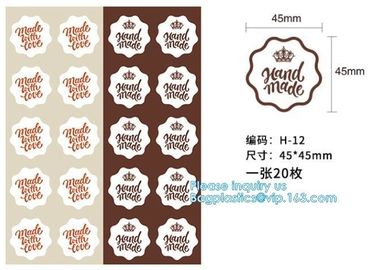 Transparent Custom design mini round Shape Recyclable mark sheet Paper Label stickerPaper Labels Permanent Adhesive Stic