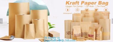 ZIP LOCK, ZIP SEAL, ZIPPER SEAL, Custom bread paper bag, fast food packaging bag, cookie packaging bag, STAND UP ZIPLOCk