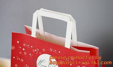 white craft paper rope handle paper shopping bags wholesale, high quality retail foldable hard cardboard paper shopping