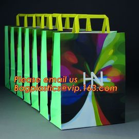 Recyclable Luxury Style Printed Gift Custom Shopping Paper Bag with Logo Design, Custom order recyclable feature luxury