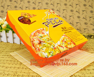 Cheap Custom offset printing corrugated pizza box, micro-flute die cut corrugated pizza boxes, kraft paper pizza box, cu