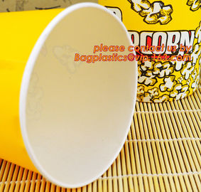 POPCORN PAPER BOX, POPCORN CUP, CHICKEN BOX, CUSTOM BRANDING,24OZ, 32OZ,46OZ,TAKE OUT PACKAGE, KRAFT PAPER CUP, LID, PAC